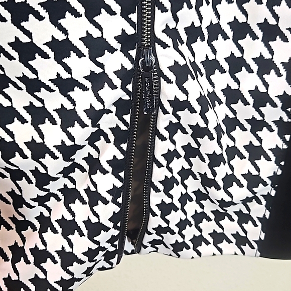 MICHAEL Michael Kors Houndstooth Knit Zipper Front Pencil Skirt Size 8 - Picture 7 of 11
